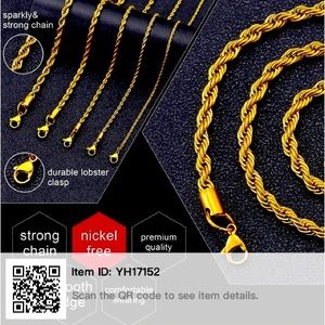 18K gold plated chain